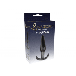 Lovesecret - LS18 - T-Plug 09 - Anal Plug Schwarz - 12,3 CM / 4,8 Inch