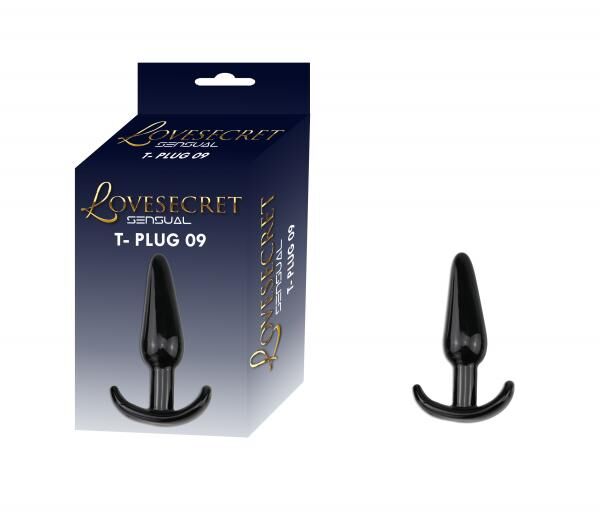 Lovesecret - LS18 - T-Plug 09 - Anal Plug Schwarz - 12,3 CM / 4,8 Inch