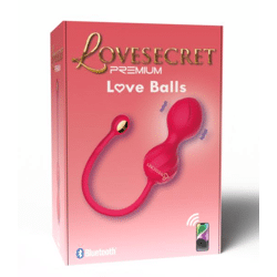 Lovesecret Premium - LS01 - Liebeskugeln - App-gesteuertes Kegelspiel für Paare - 9 Vibrationen - Pink - Geschenkbox