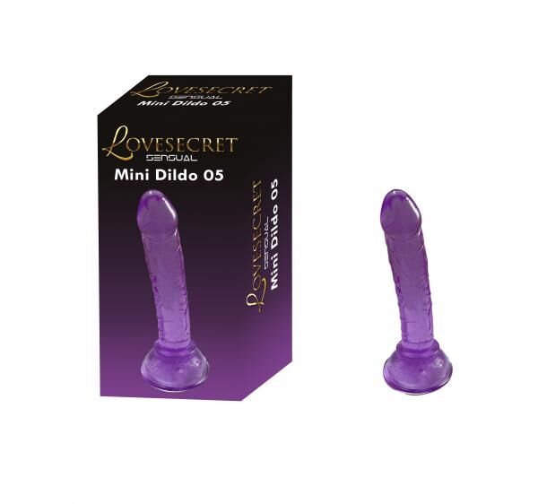 LoveSecret Sensual - LS34 - Mini Dildo 05 Lila - Realistischer Dildo Saugnapf 14 Cm / 5.5 Inch
