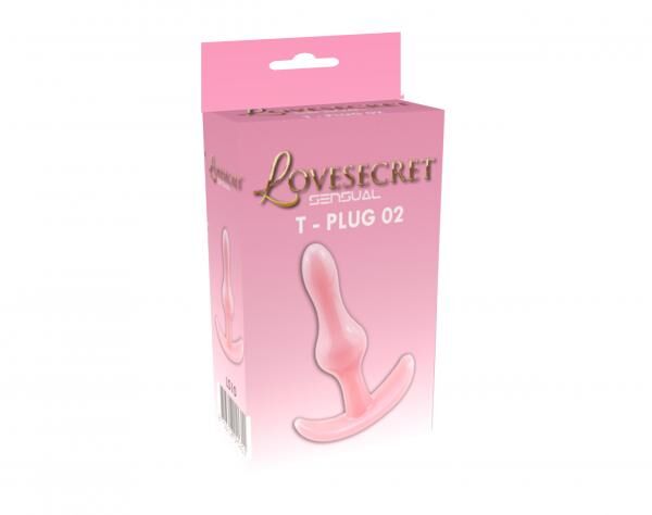 Lovesecret Sensual - LS10 - T-Plug 02 - Anal Plug Pink - 8,5 Cm / 3,5 Inch