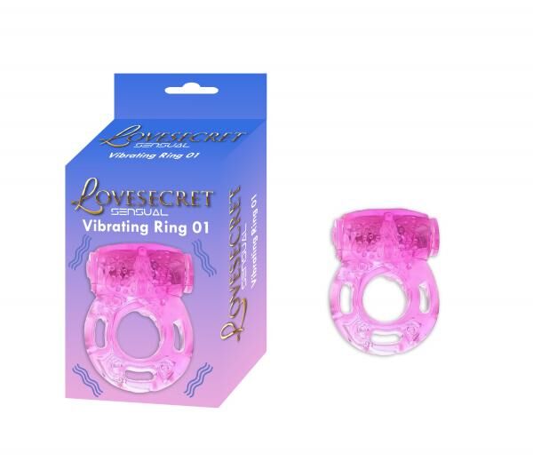 Lovesecret Sensual - LS12 - Vibrationsring 01 - Rosa Cockring