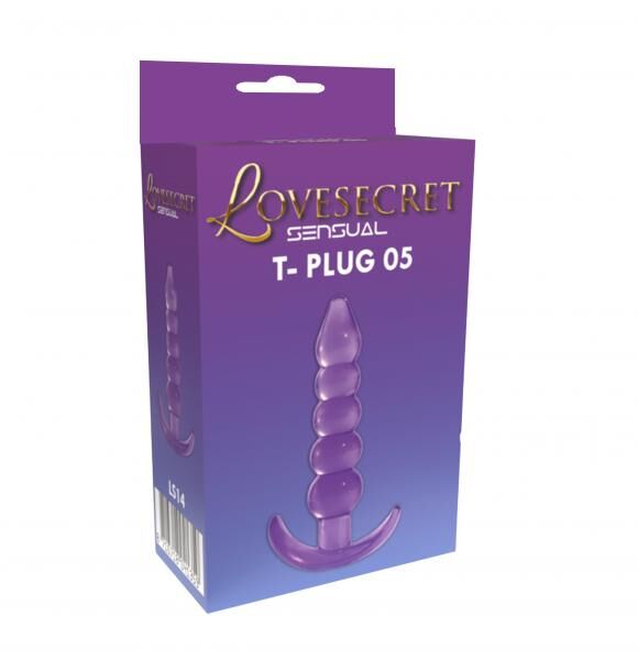 Lovesecret Sensual - LS14 - T-Plug 05 Lila - Anal Plug 12 cm / 4.7 inch