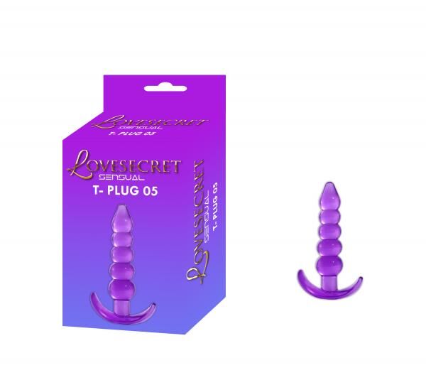 Lovesecret Sensual - LS14 - T-Plug 05 Lila - Anal Plug 12 cm / 4.7 inch