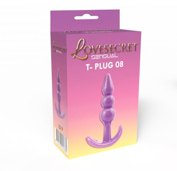 Lovesecret Sensual - LS17 - T-Plug 08 Lila - Anal Plug 9.3 cm / 3.9 inch