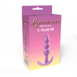 Lovesecret Sensual - LS17 - T-Plug 08 Lila - Anal Plug 9.3 cm / 3.9 inch