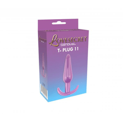 Lovesecret Sensual - LS20 - T-Plug 11 - Anal Plug Lila - 12,3 CM / 4,8 Zoll