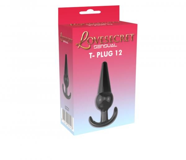 Lovesecret Sensual - LS21 - T-Plug 12 Schwarz - 12.6 cm / 4.9 inch