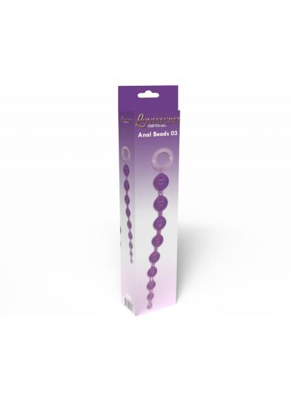 Lovesecret Sensual - LS26 - Anal Perlen Lila - 30 cm / 11.8 inch, Max Ø 3.5 cm / 1.4 inch