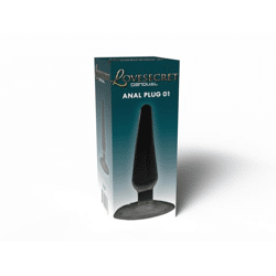 Lovesecret Sensual - LS27 - Anal Plug 01 Schwarz - Saugnapf - 11 Cm / 4,3 Inch