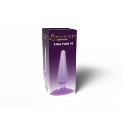 Lovesecret Sensual - LS29 - Anal Plug 03 Lila - Saugnapf - 11 Cm / 4,3 Zoll