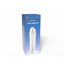 Lovesecret Sensual - LS38 - Cock Sleeve 02 - Transparente Penishülse gerippt - Länge 12,5 CM/ 4.9 Inch