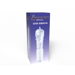Lovesecret Sensual - LS40 - Cock Sleeve 04 - Transparente Penishülse gerippt - Länge 12,5 CM/ 4.9 Inch