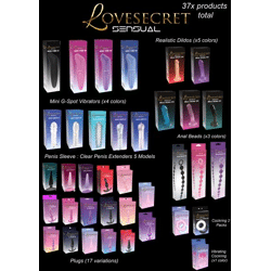 Lovesecret Sensual - LS48 - 37 Pcs Mega Deal Pack  Vibratoren / Realistische Dildos / Plugs / (Vibrating) Cockrings