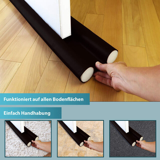 LuanaRose Zugluftstopper 2er-Set in schwarz und weiß erhältlich 