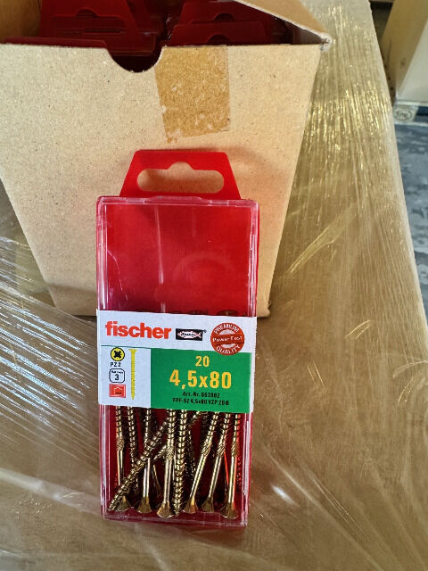 Markenschrauben von Fischer / verschiedene, gemischte Größen 