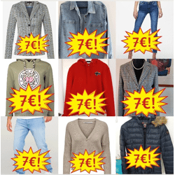 6,90 € Wintermarkenkleidung Mix A/B, Kundenrückläufer mit Top-Marken für Damen und Herren, gemischte Größen, Verkauf in Boxen ab 25 Stück