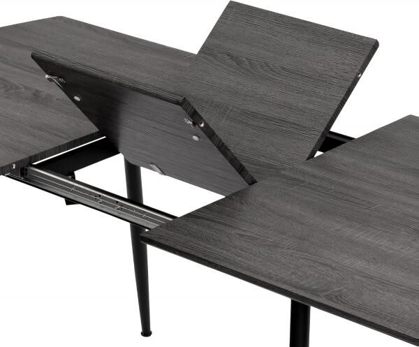 Esstisch ausziehbar 4-10Pers.Tisch Küchentisch 120-150-180cm Farben zur Auswahl Eiche, Weiß oder Schwarz