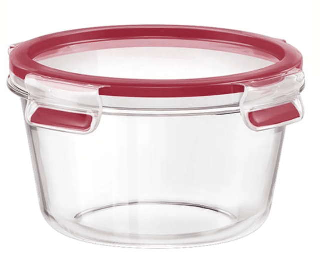 Runde Glasdose 0.9 L – luftdicht, hitzebeständig & stapelbar – A-Ware