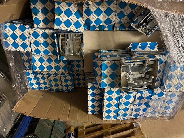 STRENGER Türriegel Schlossriegel Schubriegel verzinkt gerade gekröpft Palette 60