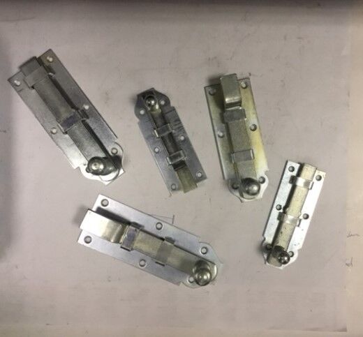 STRENGER Türriegel Schlossriegel Schubriegel verzinkt gerade gekröpft Palette 60