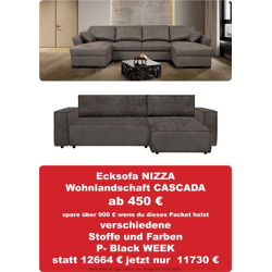 Black Week Möbel Paket Sofas 1.Wahl zum Superpreis mit vielen Funktionen