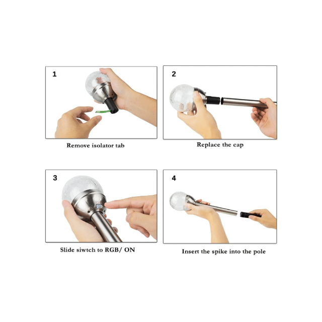 Gartenleuchten 4er Set Außenleuchten Gartenlicht Outdoor Wetterfeste Gartenbeleuchtung Restposten