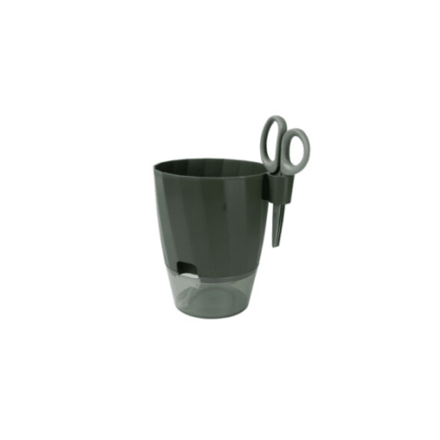 Kräuterset mit Schere Kräuterzucht Kräutertopf Kräutergarten Indoor Selbstbewässerndes Küchenkräuter Restposten