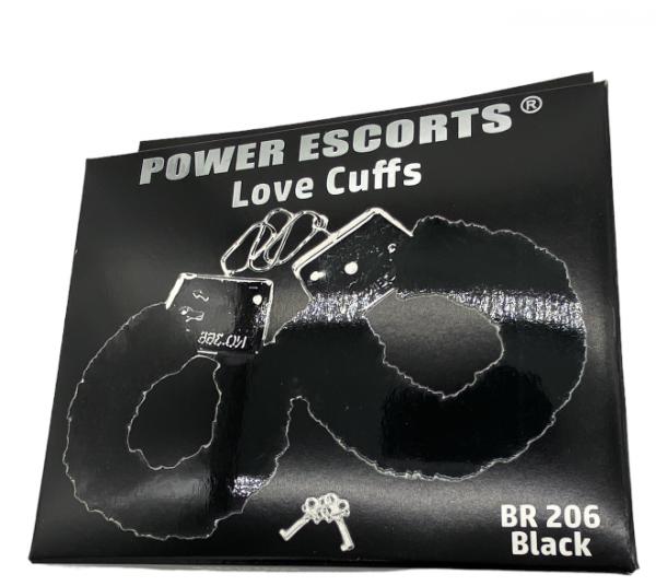 Power Escorts - 7 Pcs Pack Handschellen - Regenbogen, Schwarz, Rot, Pink, Metall und Leopard. Sexy, wuschelige Handschellen 