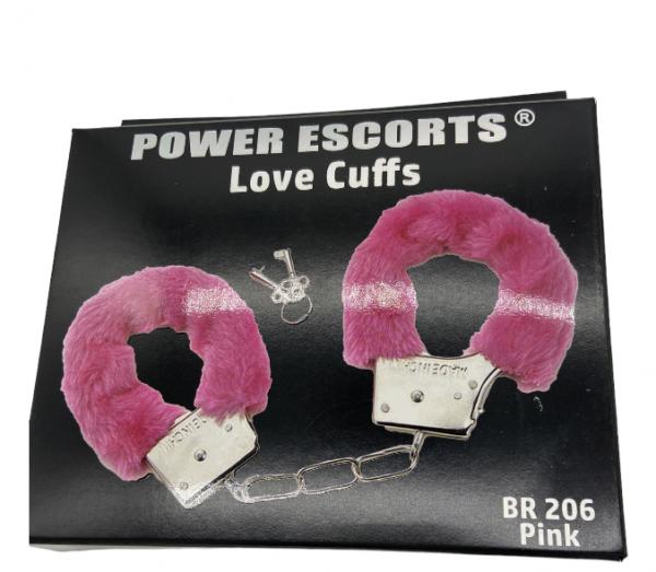 Power Escorts - 7 Pcs Pack Handschellen - Regenbogen, Schwarz, Rot, Pink, Metall und Leopard. Sexy, wuschelige Handschellen 