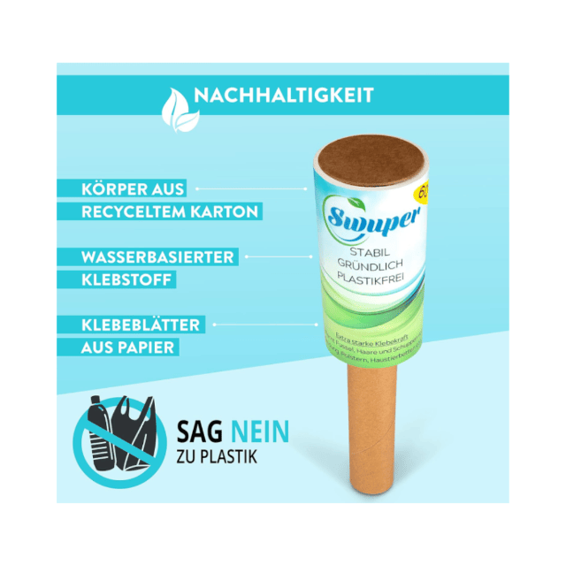 Swuper Fusselrolle Ersatzrollen Fusselroller Textilroller Fusselentferner Wiederverwendbare Rollbürste Tierhaare Entferner Restposten