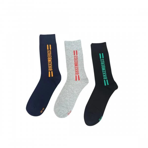 BIKKEMBERGS Socks Short Moda BKK 3 pack Multicolor Mix