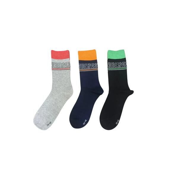 BIKKEMBERGS Socks Short Moda BKK 3 pack Multicolor Mix