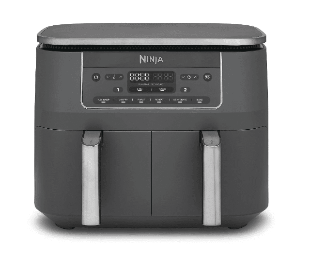 Ninja DZ300EU 7,6L – Heated Air Fryer – Leistungsstarke Doppelkammer-Heißluftfritteuse – A-Ware