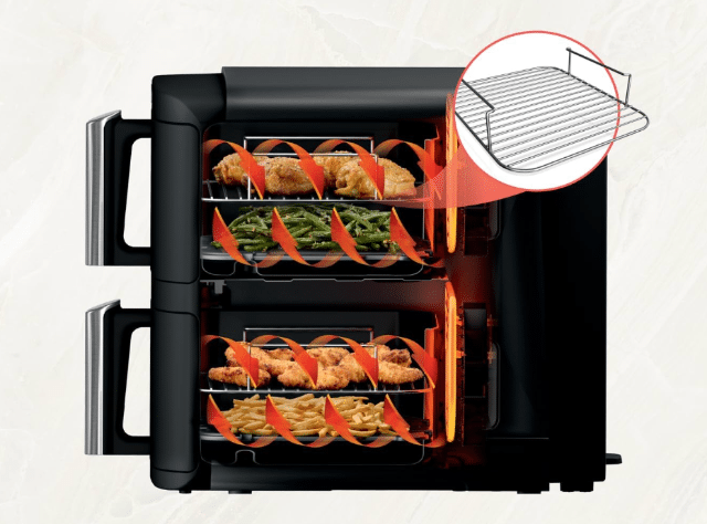 Ninja SL300EU – Heated Air Fryer – Leistungsstarke Heißluftfritteuse – A-Ware