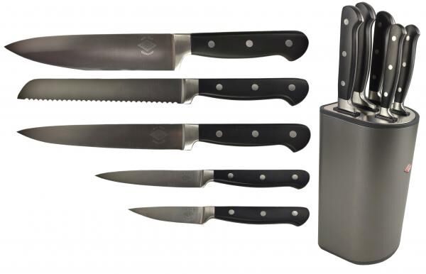 Wesco Messerset| Messerblock Loft Graphite matt 322851-77 / weiß matt 322851-74 incl.Messer