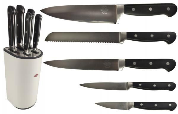 Wesco Messerset| Messerblock Loft Graphite matt 322851-77 / weiß matt 322851-74 incl.Messer