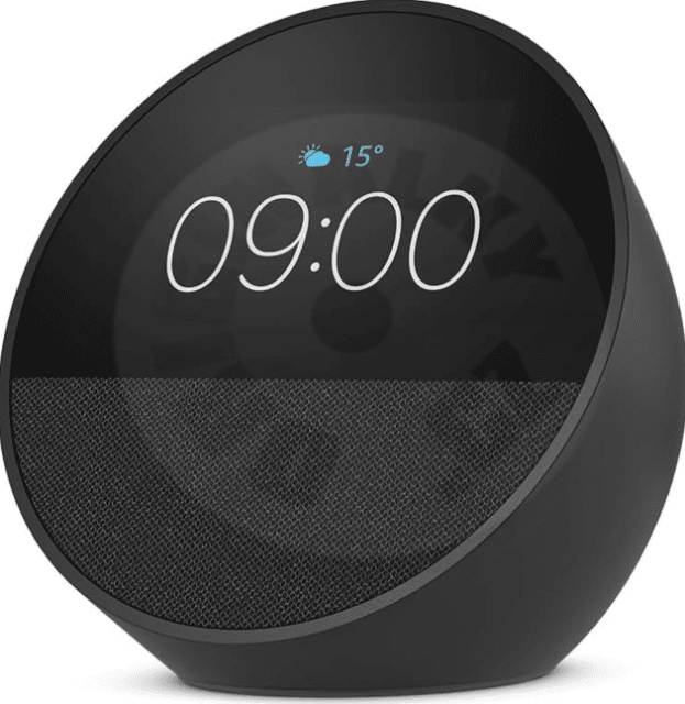 Echo Spot (Black) – Smart Alarm Clock mit Alexa & Display – A-Ware