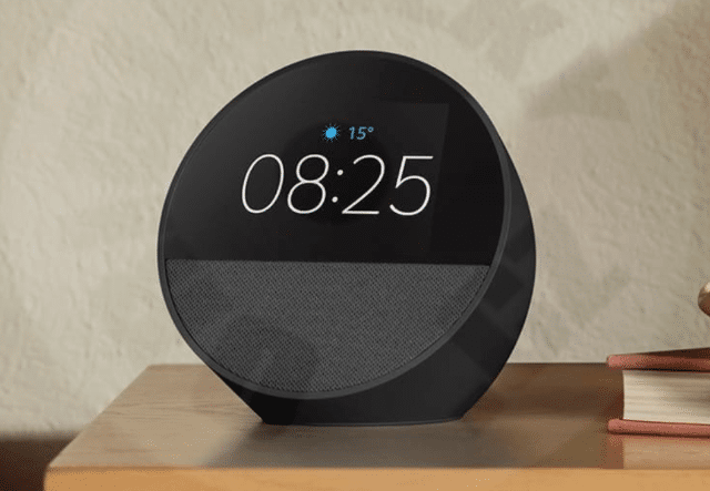 Echo Spot (Black) – Smart Alarm Clock mit Alexa & Display – A-Ware