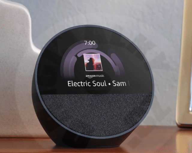 Echo Spot (Black) – Smart Alarm Clock mit Alexa & Display – A-Ware
