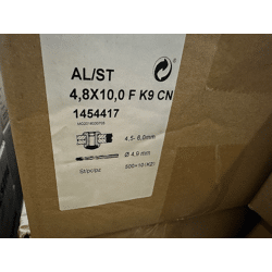 Gesipa Blindnieten Alu/Stahl Flachkopf 4,8x10 mm Palette 114