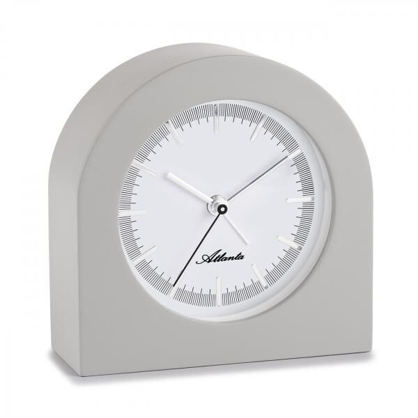 Klassisch elegante Quartz-Tischuhr, schleichende Sekunde, filigranes Index-Zifferblatt, Holzgehäuse, WeckFunktion