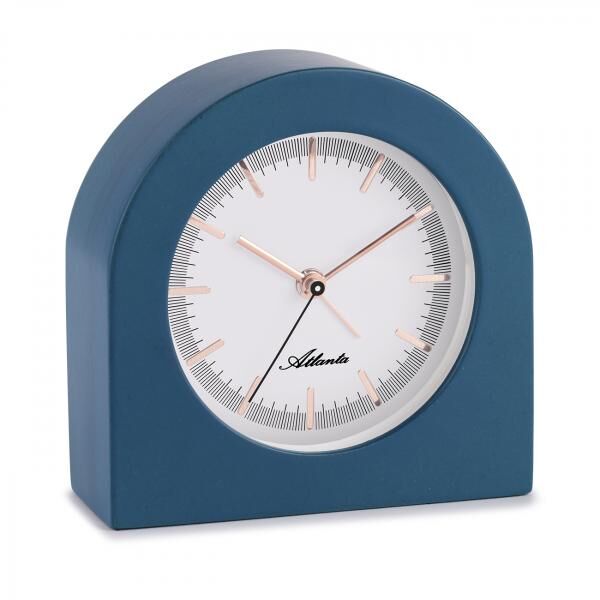 Klassisch elegante Quartz-Tischuhr, schleichende Sekunde, filigranes Index-Zifferblatt, Holzgehäuse, WeckFunktion