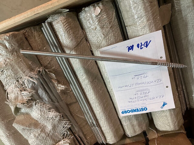 Stockschrauben verzinkt 12 x 400 12 x 450 mm Palette 75