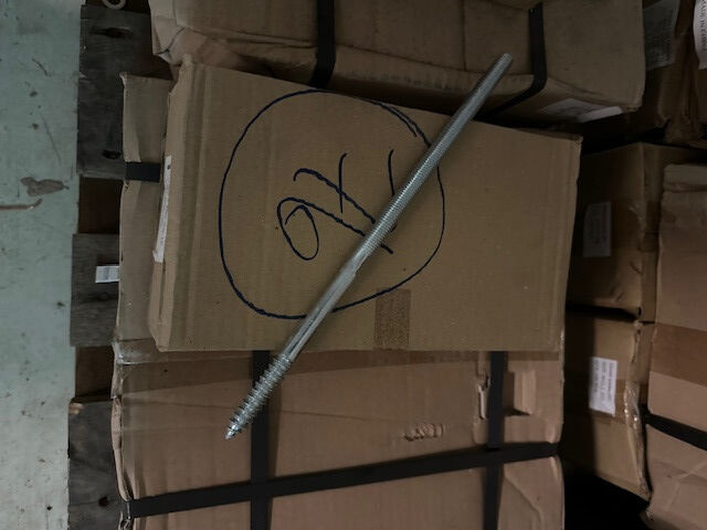 Stockschrauben verzinkt 12x250 12x300 12x350 mm Palette 76