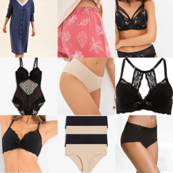 1,50 € Mix Damenunterwäsche, neue Ware aus deutschen Katalogen, große Auswahl XS–XXXL, BHs, Tops, Slips, Strings, Shorts, Pyjamas, Bademode