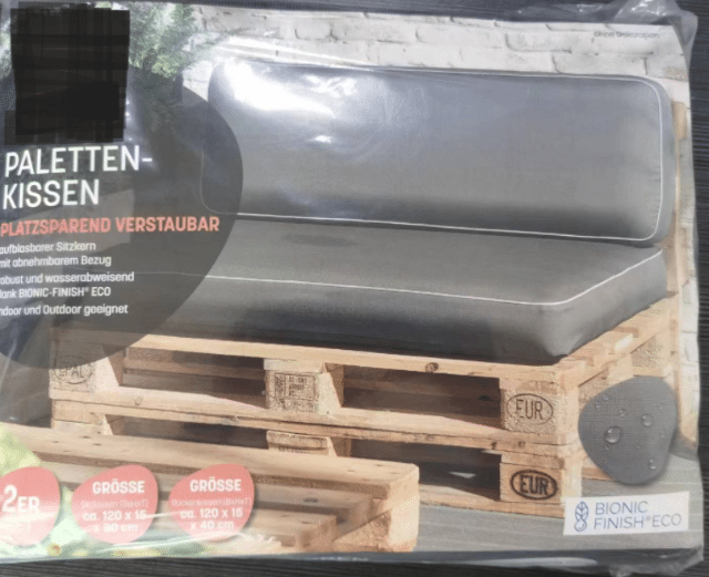 Aufblasbares Palettenkissen-Set