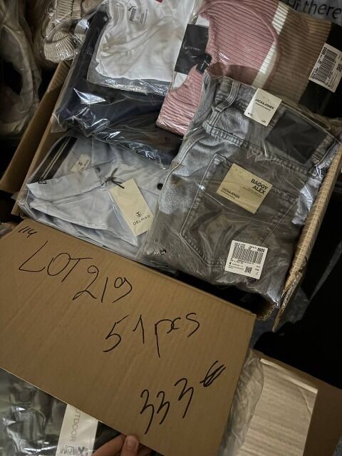 333 € Markenbekleidung Mix Lot 219 51 Stück Kategorie A–C Kundenrücksendungen gemischte Größen