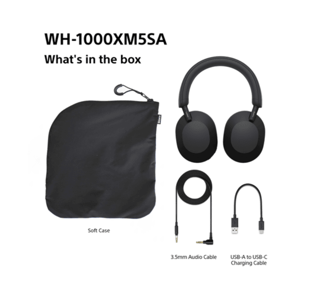 Sony WH-1000XM5 SA – Premium Noise Cancelling Kopfhörer – Wireless, Hi-Res Audio – Neuware