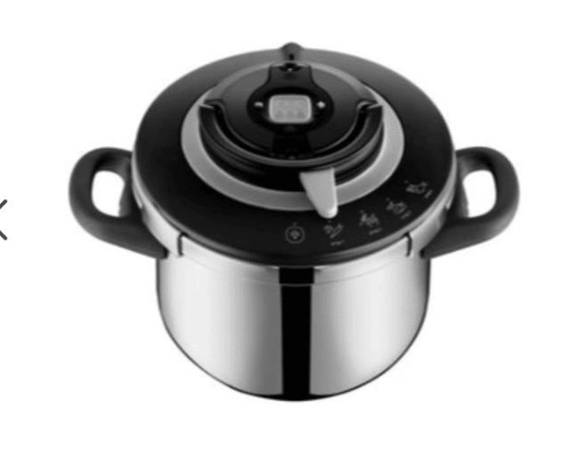 Tefal 8-L Edelstahl-Schnellkochtopf – P4551400 – Robust, sicher & energieeffizient – Neuware